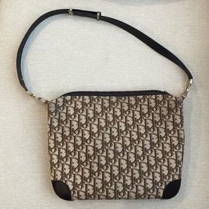 Vintage Dior monogram shoulder bag